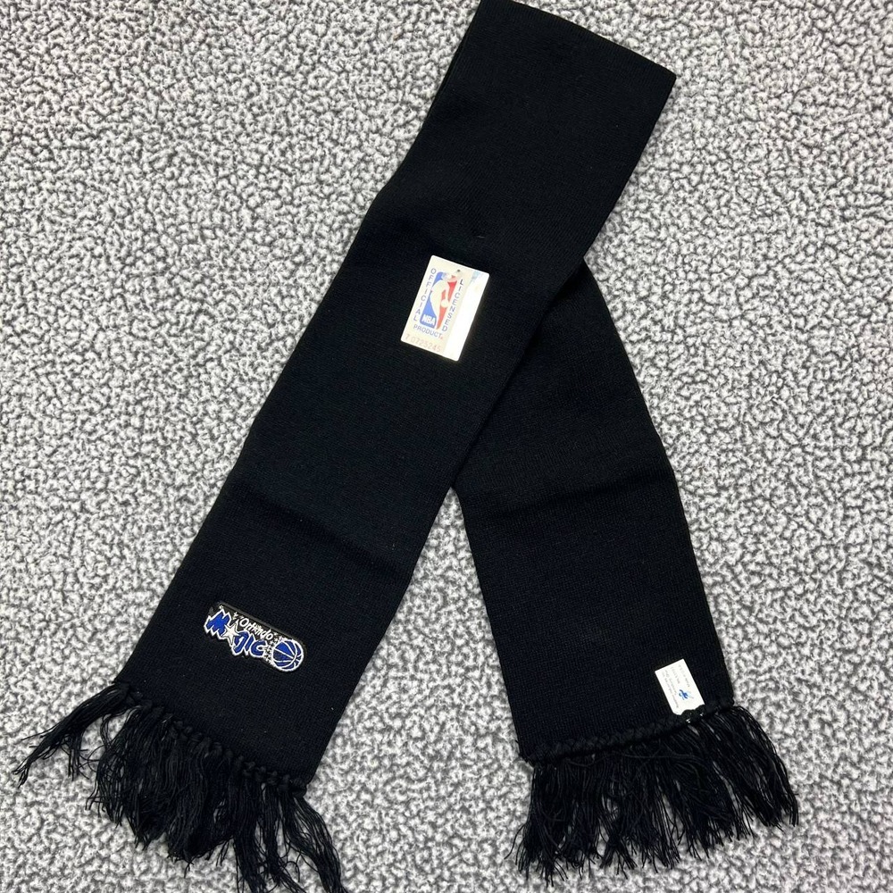 Vintage Orlando‎ Magic Scarf Men Black 48x6 NBA Adults